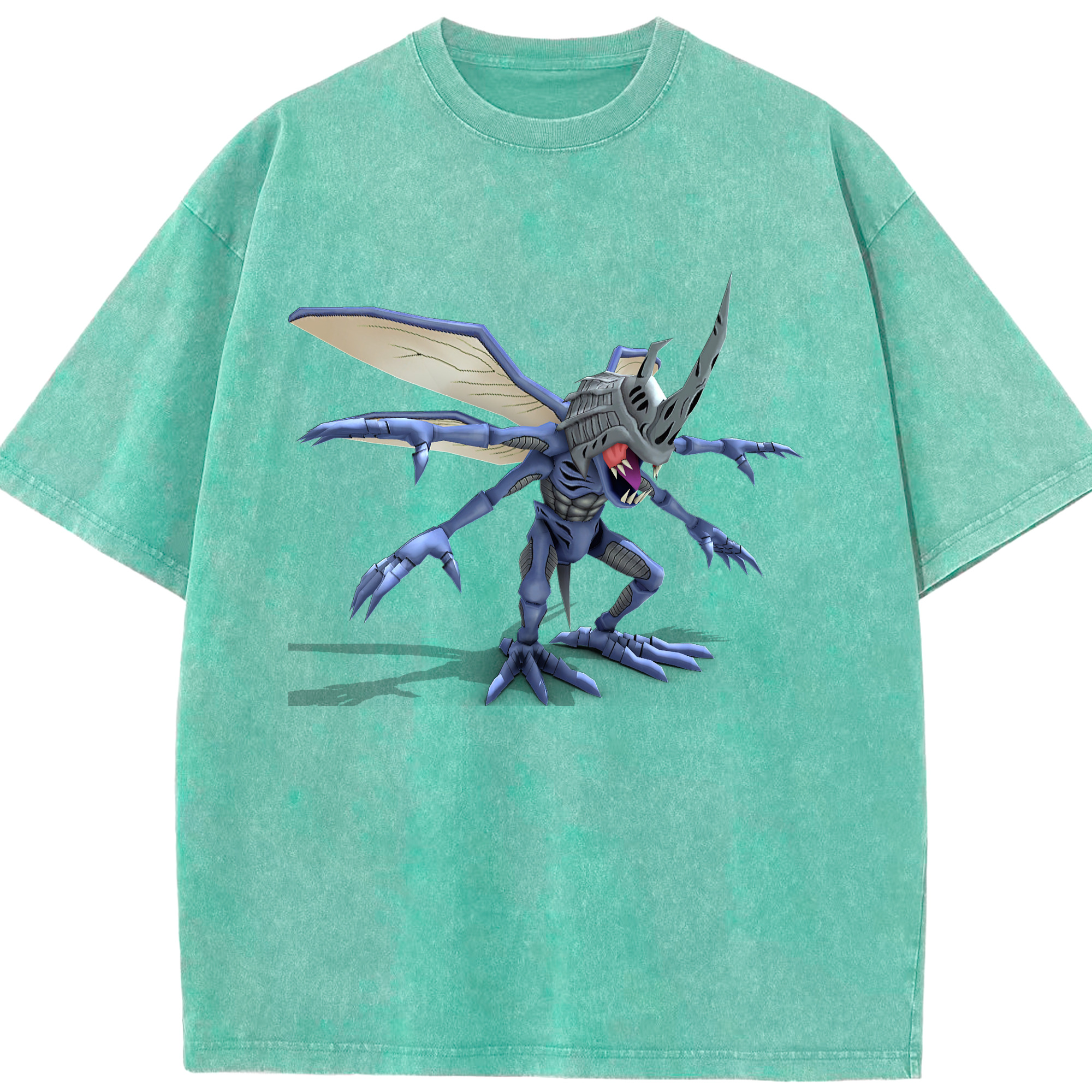 （画像用） Digimon デジタルモンスター/デジモン 綿100% ヴィンテージ風 半袖Tシャツ（フロントプリント）
